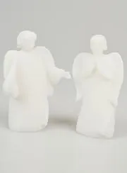 Alabaster Christmas Nativity Scene - Messenger Angels