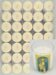 Set of 24 Votive Candles Our Lady of Victories
