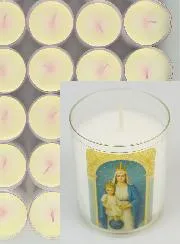 Set of 24 Votive Candles Our Lady of Victories