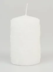 Snowflake Christmas Candle - White