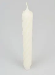 Twist Taper Candle 25cm - Ivory