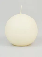 Decorative Ball Candle 80mm - Ivory