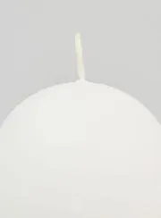 Decorative Ball Candle 80mm - White