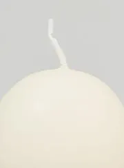 Decorative Ball Candle 60mm - Ivory