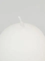 Decorative Ball Candle 60mm - White