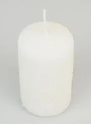 Snow Effect Christmas Candle - 10cm