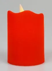 Battery Operated Electric Votive Candle - Red