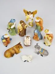 Christmas Nativity Scene with 11 Figures