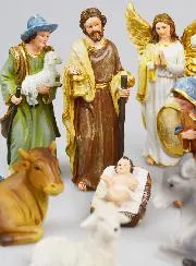 Christmas Nativity Scene with 11 Figures