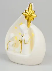 Illuminated Nativity Statue - 14cm