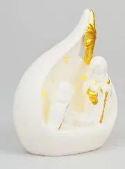 Illuminated Nativity Statue - 14cm