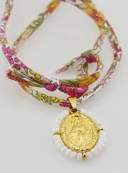 Miraculous Medal with Beads - Liberty Cord