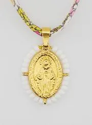 Miraculous Medal with Beads - Liberty Cord