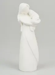 Modern Virgin Mary Statue with Child - 12cm
