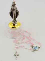 Children's Rosary and Statue of Our Lady of Miracles