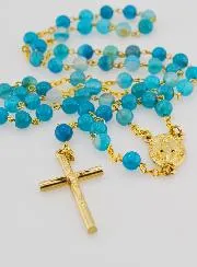 Miraculous Virgin Rosary in Agate