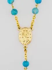 Miraculous Virgin Rosary in Agate