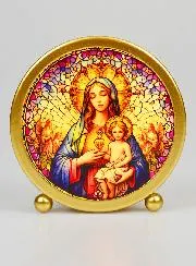 Illuminated Icon - Madonna and Child