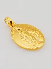 Gold-plated Miraculous Medal - 18mm
