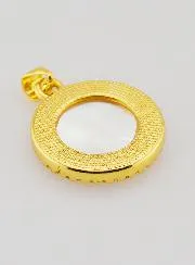 Saint Michael Medal in Brass and Mother-of-Pearl - 22mm