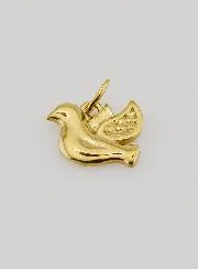 Holy Spirit Dove Pendant - Golden Stainless Steel