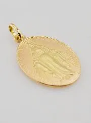 Miraculous Medal in 18k Gold - 25mm