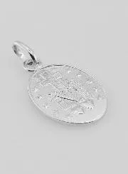 Miraculous Medal 18k White Gold - 20mm
