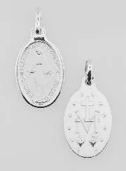 Solid Silver Miraculous Medal - 19mm