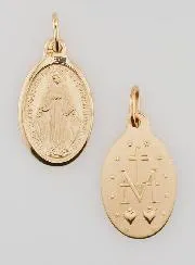 Gold-Plated Miraculous Medal - 17mm