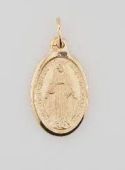 Gold-Plated Miraculous Medal - 17mm