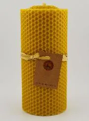 100% Natural Beeswax Candle - 15x6cm