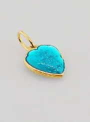 Blue Heart-Shaped Miraculous Medal – 10mm