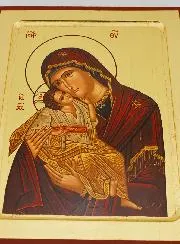 Religious Icon Virgin Mary of Tenderness - 24cm