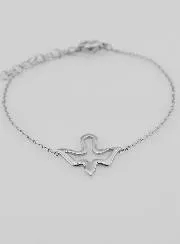 Openwork Holy Spirit Bracelet in Stainless Steel