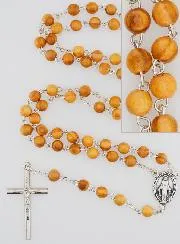 Wooden Miraculous Virgin Rosary