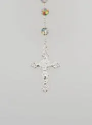 Miraculous Virgin Rosary 925 Silver and Crystal