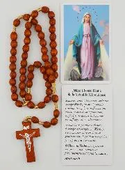 Rosary and Miraculous Virgin Card
