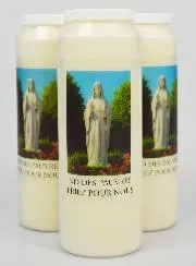 Set 3 Sanctuary Candles to Our Lady of the Poor