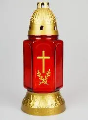 Glass Grave Candle - 25cm