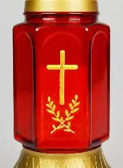 Glass Grave Candle - 25cm