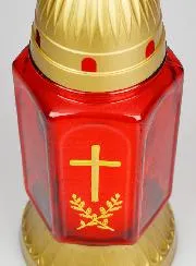 Glass Grave Candle - 25cm