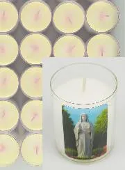 Set of 48 Votive Candles to Our Lady of the Poor