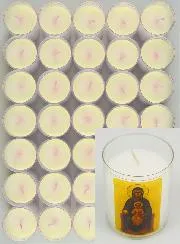 Set of 10 Votive Candles Our Lady of Montserrat