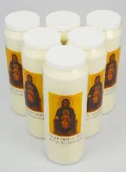 Set 6 Sanctuary Candles to Our Lady of Montserrat