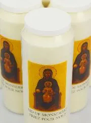 Set 6 Sanctuary Candles to Our Lady of Montserrat