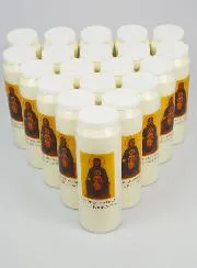 Set 20 Sanctuary Candles Our Lady of Montserrat