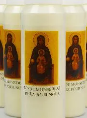 Set 20 Sanctuary Candles Our Lady of Montserrat