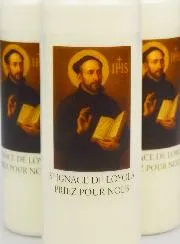 Set 3 Sanctuary Candles to Saint Ignatius of Loyola