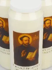 Set 3 Sanctuary Candles to Saint Ignatius of Loyola
