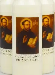 Set 6 Sanctuary Candles to Saint Ignatius of Loyola